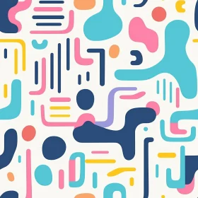 Colorful Shapes Seamless Vector Pattern