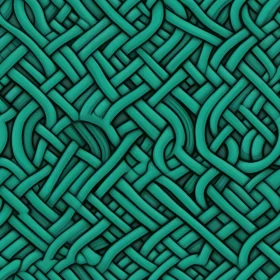 Celtic Knots Seamless Pattern in Blue-Green Tones