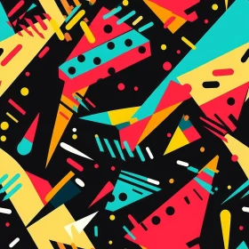 Dynamic Geometric Pattern in Bright Colors