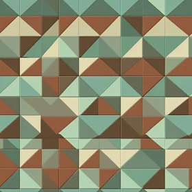Earth-toned Geometric Triangle Pattern