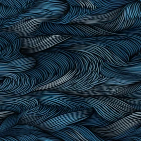 Blue and Black Waves Pattern | Abstract Seamless Design