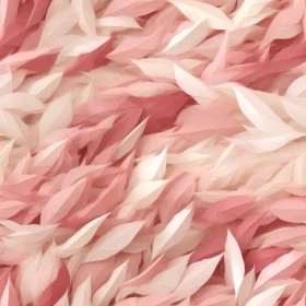 Pink and White Leaves Seamless Floral Pattern