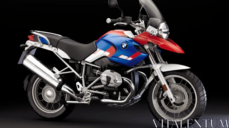 AI ART Bold and Patriotic BMW R 1200RR Motorcycle | Striking Color Blocks