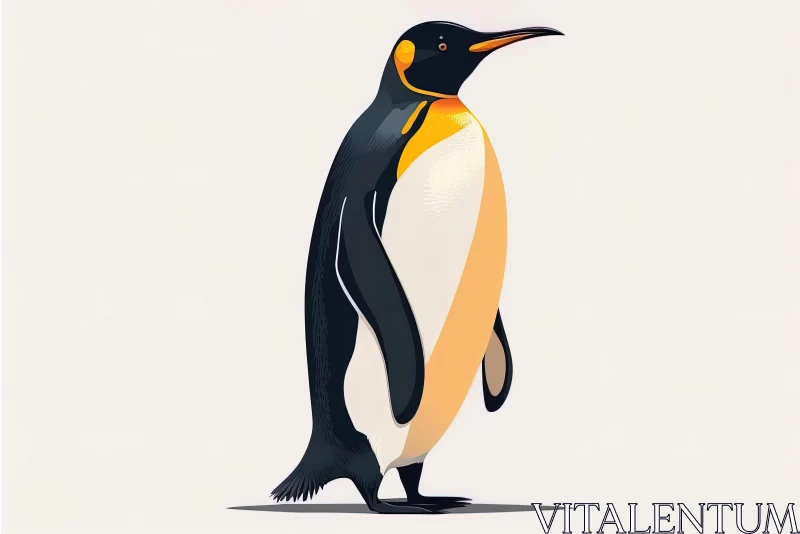 Intricate and Colorful Penguin Illustration - Detailed Character Design AI Image
