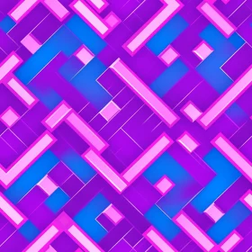Interlocking Pink and Blue Rectangles Pattern