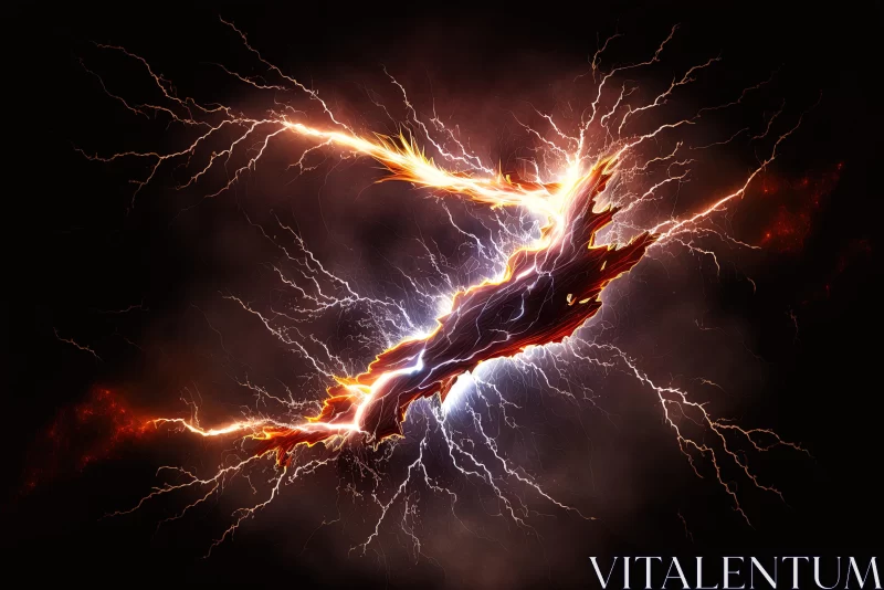 Captivating Lightning Artwork | Fantasy Lightning Bolts | Cinema4d Render AI Image