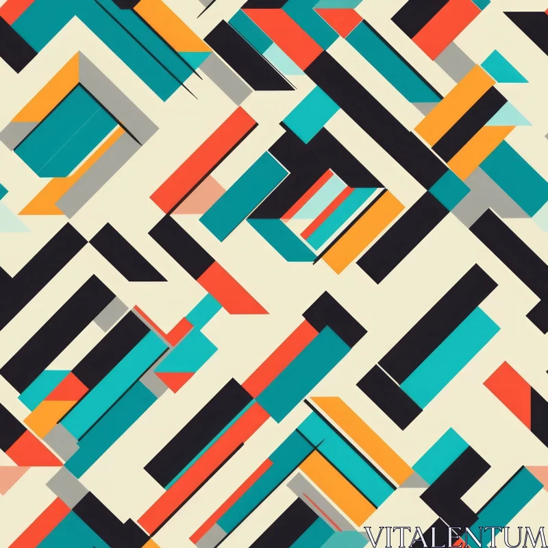 Colorful Geometric Pattern for Modern Design AI Image