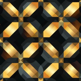Luxurious Geometric Pattern with Gold Elements