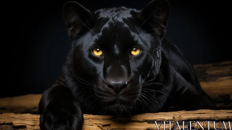 Intense Black Panther Close-up | Wildlife Photography AI Image