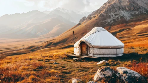 Yurt in the Mountains: A Serene Escape into Nature
