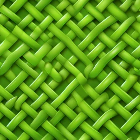Green Woven Basket Texture - Smooth and Glossy