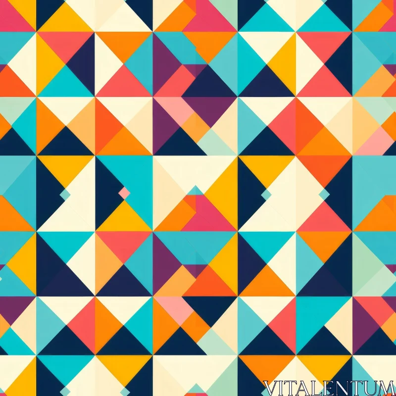 Colorful Geometric Pattern for Versatile Projects AI Image