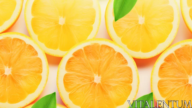 Juicy Sliced Orange Close-up - Fresh and Healthy AI Image