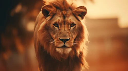 Intense Lion Portrait: Capturing the Majesty of Wildlife