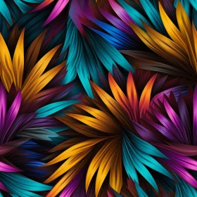 Tropical Leaves Seamless Pattern