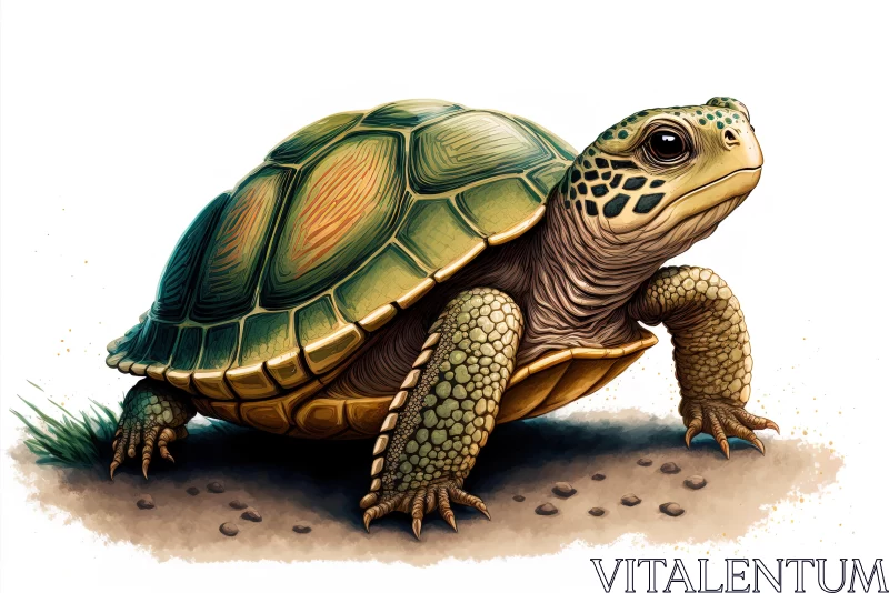 Captivating Hyper-Realistic Turtle Illustration | Creative Commons AI Image