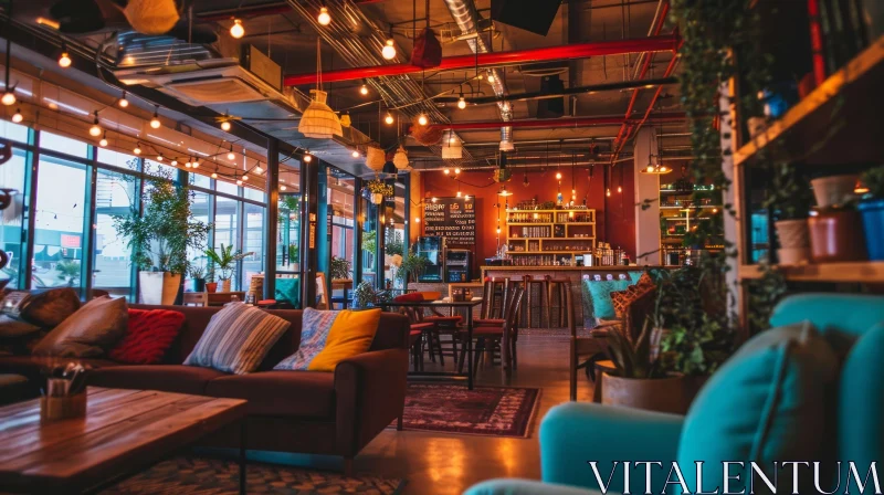 Cozy and Inviting Coffee Shop or Restaurant | Interior Design AI Image