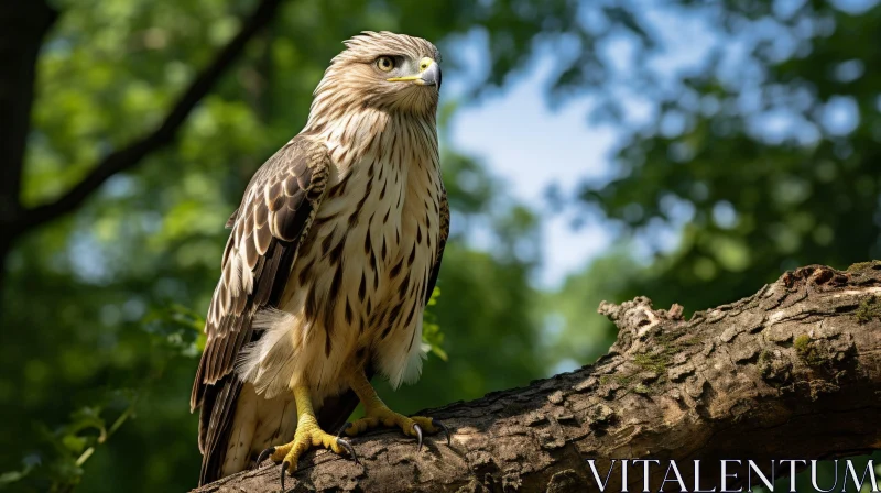 Majestic Hawk in Forest - Wildlife Photography AI Image