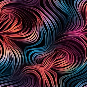 Colorful Abstract Wavy Pattern Background