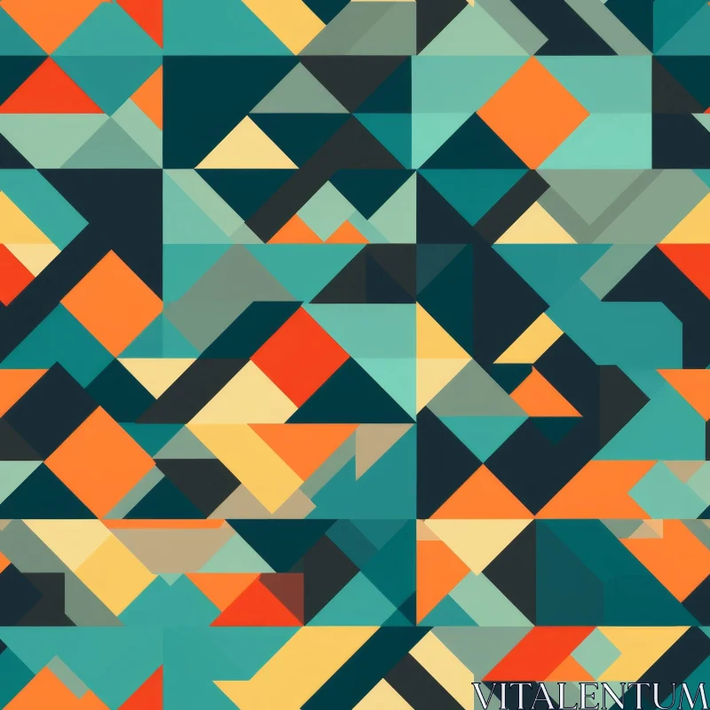 AI ART Colorful Geometric Pattern for Design