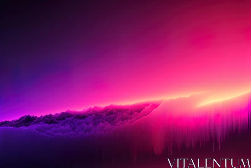 Mesmerizing Purple and Pink Wallpaper with Ethereal Cloudscapes AI Image