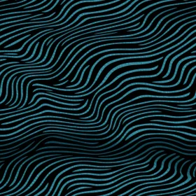 Blue and Black Waves Seamless Pattern