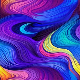 Colorful Abstract Painting | Swirling Lines & Shapes