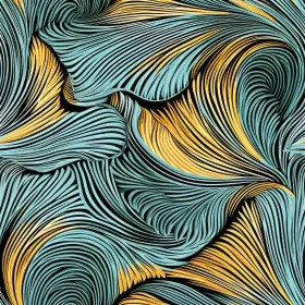 Colorful Abstract Painting with Intricate Patterns