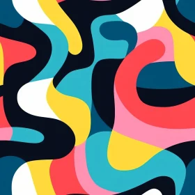 Colorful Abstract Shapes Pattern | Playful Energy