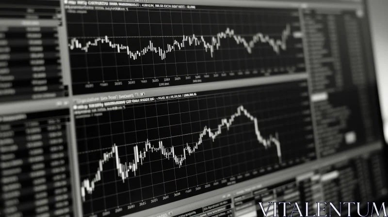 Stock Market Trading Platform | Dow Jones and NASDAQ Charts AI Image