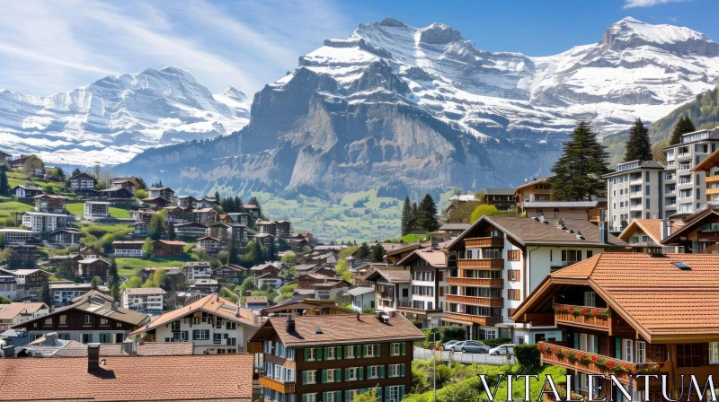 AI ART Discover the Beauty of an Alpine Village in Switzerland