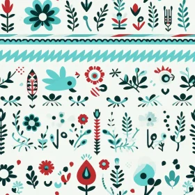 Elegant Floral Pattern Illustration