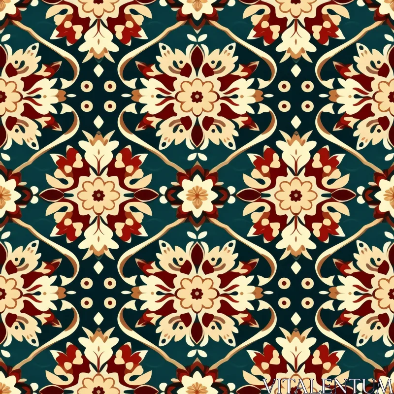 Moroccan-Inspired Seamless Pattern for Design Projects AI Image