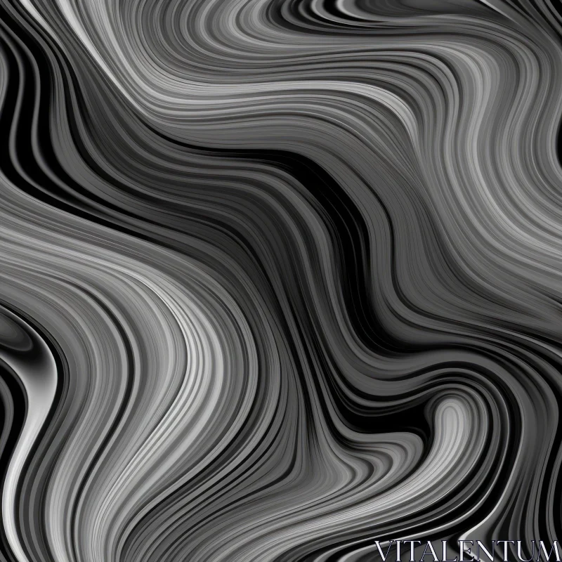 AI ART Elegant Black and White Marble Texture