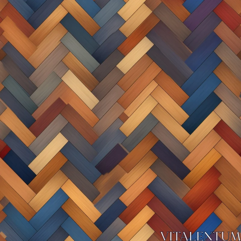 Colorful Parquet Floor Texture for Graphic Design AI Image
