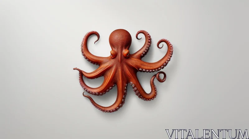 Realistic 3D Octopus Rendering | Underwater Marine Life Art AI Image