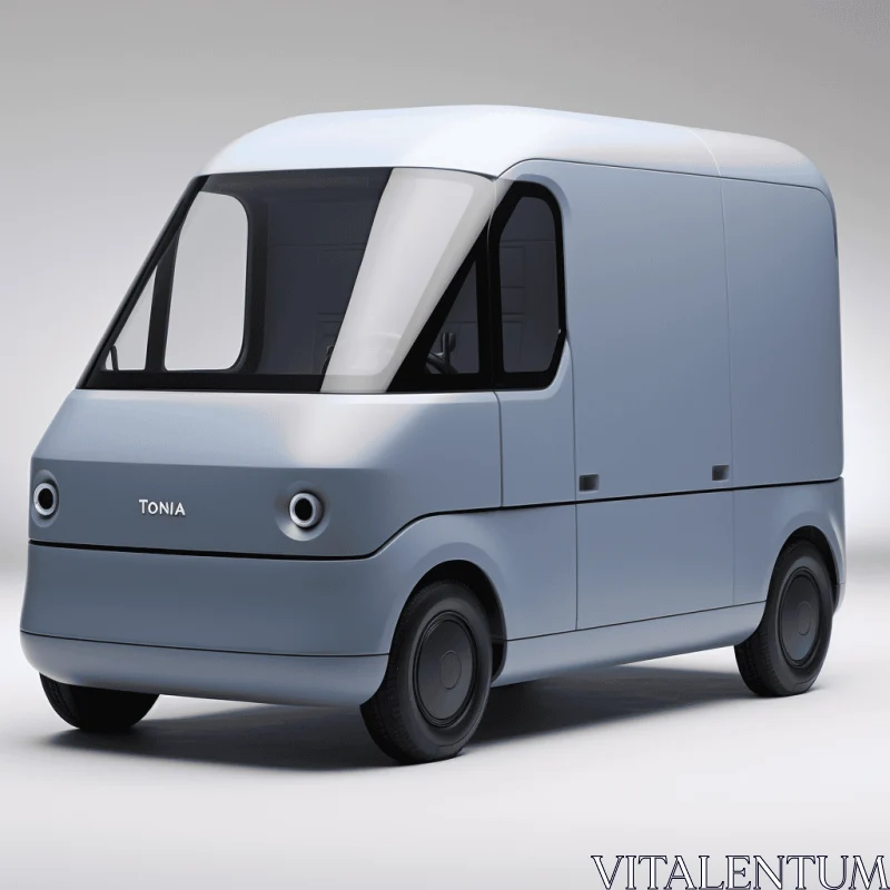 Industrial Design Electric Vehicle Van Rendering | Konica Big Mini Style AI Image