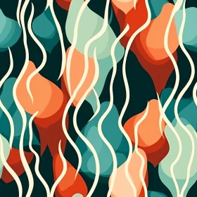 Abstract Organic Shapes Seamless Pattern
