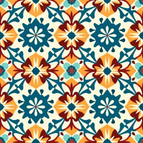 Colorful Tiles Seamless Pattern Design