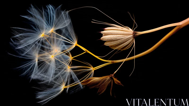 Dandelion Seed Head Close-up | Nature Photography AI Image