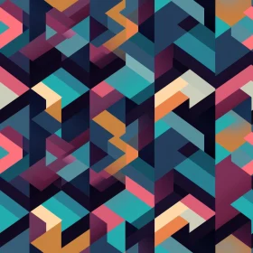 Dark Blue Geometric Seamless Pattern