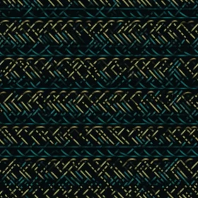 Elegant Geometric Pattern in Blue, Green, and Yellow