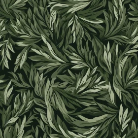 Dark Green Leaves Pattern for Backgrounds and Textures