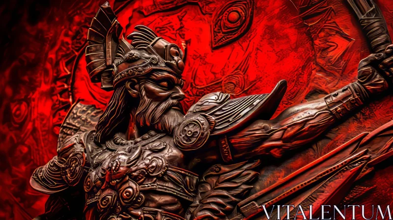 Dark Portrait of a Viking Warrior | Menacing and Dramatic AI Image