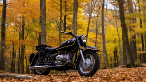 Enchanting Forest Motorcycle: A Captivating Blend of Nature and Elegance