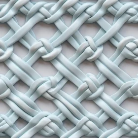 Blue Ropes Seamless Pattern - 3D Texture Design