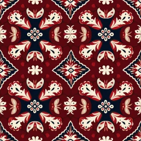 Decorative Floral Seamless Pattern