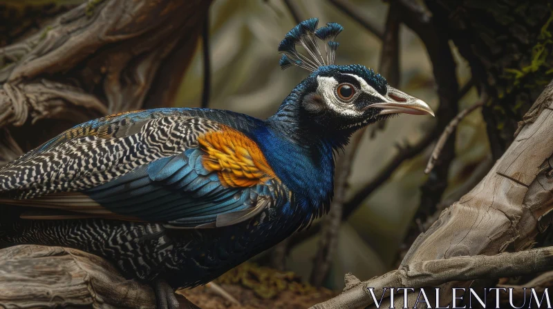 Exquisite Peacock: A Natural Jewel Display AI Image