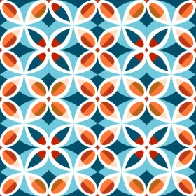 Geometric Retro Seamless Pattern Illustration