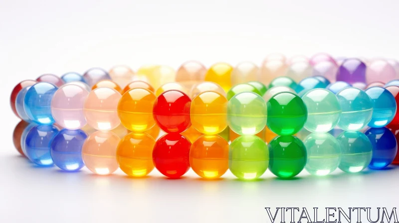 Rainbow Beaded Bracelet Close-Up | Fashion Jewelry AI Image